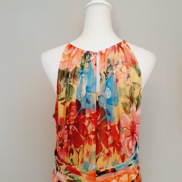 Floral Halter Maxi Dress - Picture 7 of 14